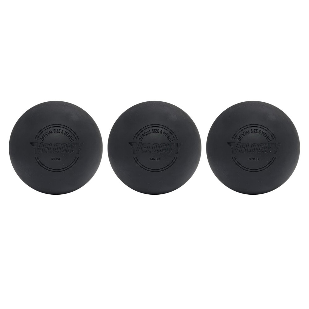 Velocity Practice Lacrosse Balls - 1, 2, 3, 6, 12, 18, 24, 36, 60 and 120 Packs - Official Size and Weight - Black