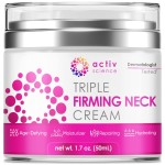 ACTIVSCIENCE Neck Firming Cream - Natural Anti-Aging Facial Moisturizer with Retinol Collagen & Hyaluronic Acid - Day & Night Anti-Wrinkle Cream - Firming, Hydrating Face Cream