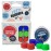 Earvolution Floating Putty Buddies Ear Plugs for Swimming - Invented by an Ear Physician - Moldable, Premium, Silicone - Floats on Water - Waterproof - Made in The USA - 3 Pack - Blue/Red/Green