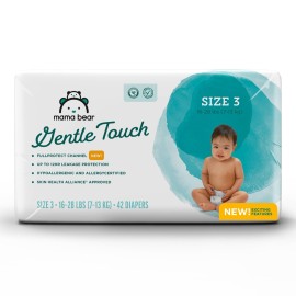 Amazon Brand - Mama Bear Gentle Touch Diapers, Size 3, 42 Count