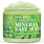 Dead Sea Collection Tea Tree Salt Scrub - Exfoliating Body Scrub for Women - Moisturizing and Nourishing Skin - with Pure Oils and Dead Sea Minerals (23.28 Oz)