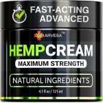 Hemp Cream - Maximum Strength Lotion to Soothe Discomfort - Gel with Arnica, Glucosamine, MSM, Menthol, Aloe Vera, Hemp Oil, Turmeric - Fast Absorption, Long-Lasting, Non-Greasy, Pleasant Scent - 4 oz