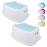 Step Stool for Kids (2 Pack), Toddlers Stool for Potty Training, Bathroom, Kitchen, Bedroom, Toy Room and Living Room. Toilet Stools with Soft Anti-Slip Grips for Safety, Stackable (Blue)