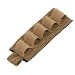 EXCELLENT ELITE SPANKER Tactical Nylon 12 Gauge Shotgun Bullet Shell Holder for Rifles (Coyote Brown)