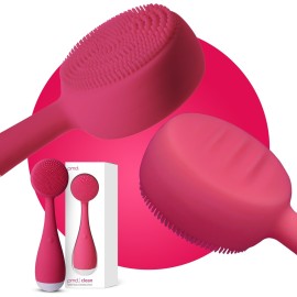 PMD Beauty: Electric Facial Cleansing Brush - Smart Facial Device with Silicone Brush & Anti-Aging Massager, Pink