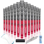 CHAMPKEY Golf Grips 13 Pack | Come with Solvent,15 Tapes,Vise Clamp and Hook Blade | All Weather Control and High Feedback Golf Club Grips
