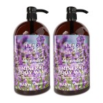 Dead Sea Collection Lavender Body Wash for Women and Men - with Pure Dead Sea Minerals and Lavender Oil - Gentle Cleanses and Moisturizes Skin - Pack of 2 (67.6 fl. oz)