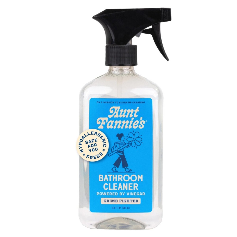 Aunt Fannie\'s All Purpose Bathroom Cleaner Vinegar Spray for Shower, Tub, Toilet, Tile, Sink and Fixtures, 16.9 Ounces (Pack of 1)
