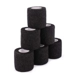 SEADESKY Camouflage Tape Wrap 5CM x 4.5M Camo Form (Pack of 6) (Black Camo)
