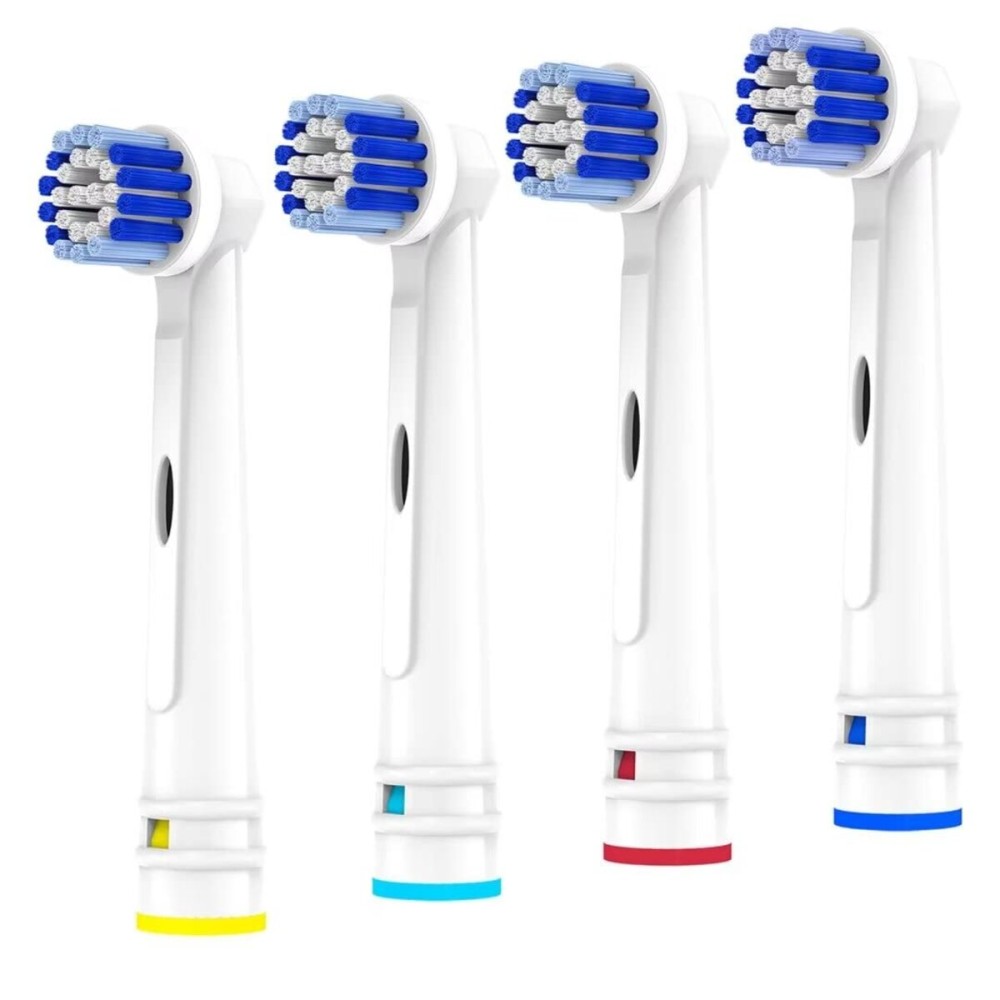 Replacement Toothbrush Heads Compatible with Oral B Braun, 4 Pack Electric Toothbrush Heads Brush Heads Refill for Oral-B 7000/Pro 1000/9600/ 500/3000/8000