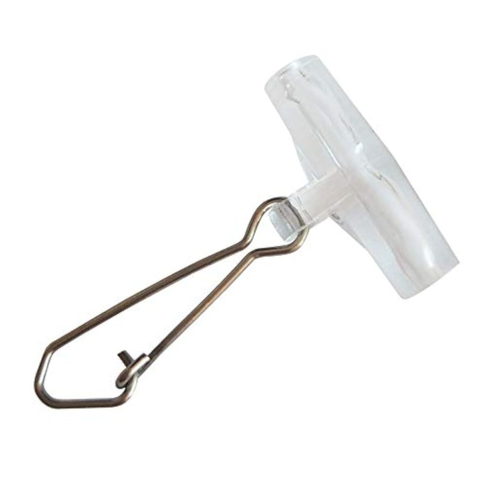 50PCS Fishing Line Sinker Slides with 6 Hooked Snaps High Strength Stainless Steel Sinker Slider Swivel Snap Kit Fishing Tackle