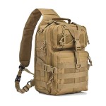 hopopower Tactical Sling Bag Pack Military Assault Rucksack Shoulder Bag Backpack Chest Pack Handbag Waterproof for Travel School Hiking Camping Trekking Exploring Fishing Hunting