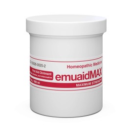 emuaid EMUAIDMAX Eczema Ointment, Maximum Strength Soothing Relief for Eczema, Psoriasis, Athletes Foot, Jock Itch, Rashes, Itchy, Dry, Irritated Skin and Minor Skin Irritations, 16oz