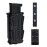 IDOGEAR Mag Pouch Pistol Magazine Pouches 9mm Softshell Adjustable Universal Mag Carrier .40 S&W .45 ACP with Belt&MOLLE Clips (Foliage Green)