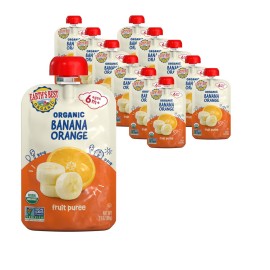 Earth\'s Best Organic Banana Orange Pouch, 3.5 oz (Pack of 12)