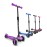 6KU Scooters for Kids 3-10 Year Old with Flash Wheels, Toddler Scooter 4 Adjustable Height, Extra-Wide PU LED Wheels, 3 Wheel Scooters for Girls & Boys (Purple)