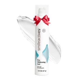 Smileactives Teeth Whitening Gel for Toothpaste with Clinical-Grade Hydrogen Peroxide, Tooth Stain Remover for White Teeth, Dentist Quality Pro Whitening Gel to Remove Coffee Stains, 2 oz Bottle