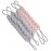 AARainbow 4 Packs Long Stretch Back Sponge with Rope Handles Back Scrubber Bath Shower Mesh Sponge Exfoliating Body Scrub Stretch Braided Loofah for Men and Women (2 Gray+2 Lotus Pink)