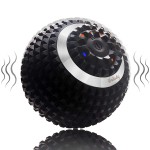 Wolady Vibrating Massage Ball 4-Speed High-Intensity Fitness Yoga Massage Roller, Relieving Muscle Tension Pain & Pressure Massaging Balls (Black)