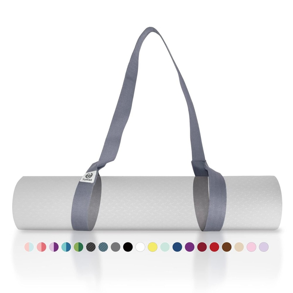 Tumaz Yoga Mat Strap [MAT NOT Included] (2 Sizes) with Extra Thick & Comfy Delicate Texture, Adjustable Yoga Mat Carrier