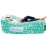 Chillbo Shwaggins Inflatable Couch - No-Pump Setup, Ripstop Polyester, Stability Pegs, Fun Prints, Portable Air Lounger for Beach, Camping, Festivals, and Tailgating - Green Wave