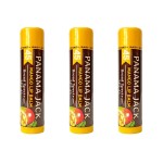 Panama Jack Sunscreen Lip Balm - SPF 45, Broad Spectrum UVA-UVB Sunscreen Protection, Prevents & Soothes Dry, Chapped Lips, Mango, 3-pack