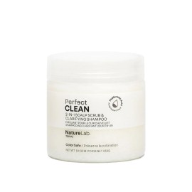NatureLab.TOKYO Perfect Clean Scalp Scrub & Clarifying Shampoo - Exfoliating Sugar Crystals, Probiotic Sake Water, Hyaluronic Acid - 2-in-1 Deep Scalp Cleanser for Shine & Hydration, 8.1 oz, Original