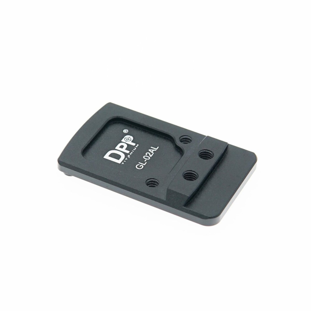 DPP Titanium Rear Sight Dovetail Mount Compatible with Glock Trijicon RMR/SRO&Holosun 407C507C/508T (Aluminum)