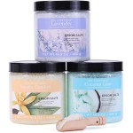 Bath Salts for Soaking, Spa Luxetique Epsom Salts Gifts Set for Women, 3.17lbs Bath Salts for Women, Epsom Salts for Soaking, Mother\'s Day Christmas Gifts for Woman Mom