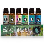 Eternal Essence Oils Earths Mystery Set of 6 Premium Fragrance Oils - Includes Freesia Plumeria, Sweet Grass, Amberwood Moss, Adriatic Fig, Moroccan Argan Type, and Coral Reef Scented Oils - 10ML