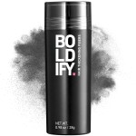 BOLDIFY Hair Fibers (28g) - Fill In Thinning and Fine Hair for an Instantly Fuller, Thicker Look - 14 Shades for Women & Men - Dark Gray