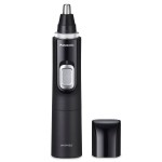 Panasonic Ear and Nose Hair Trimmer for Men with Vacuum Cleaning System, Powerful Motor and Dual-Edge Blades for Smoother Cutting, Wet/Dry - ER-GN70-K (Black)
