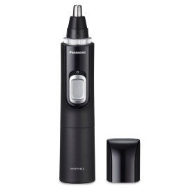 Panasonic Ear and Nose Hair Trimmer for Men with Vacuum Cleaning System, Powerful Motor and Dual-Edge Blades for Smoother Cutting, Wet/Dry - ER-GN70-K (Black)