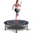 Newan 40\'\' Silent Fitness Mini Trampoline - Indoor Rebounder for Adults - Best Urban Cardio Jump Fitness Workout Trainer, Covered Bungee Rope System - Max Limit 330 lbs