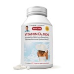 ANDREW LESSMAN Vitamin D3 1000 IU 180 Capsules - High Potency, Essential for Calcium Absorption, Supports Bone Health, Healthy Muscle Function, Immune System, More. Small Easy to Swallow Capsules