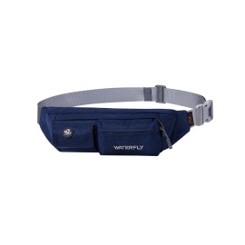 Waterfly Fanny Pack Slim Soft Polyester Water Resistant Waist Bag Pack for Man Women Carrying iPhone 8 Samsung S6, Sapphire Blue