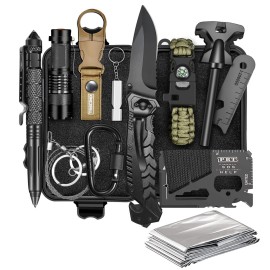 Gifts for Men Dad Husband - Christmas Stocking Stuffers, Birthday Gifts Idea for Him Boyfriend Man- Survival Kit 14 in 1, Survival Gear and Equipment, Fishing Hunting Camping Accessories, Cool Gadgets