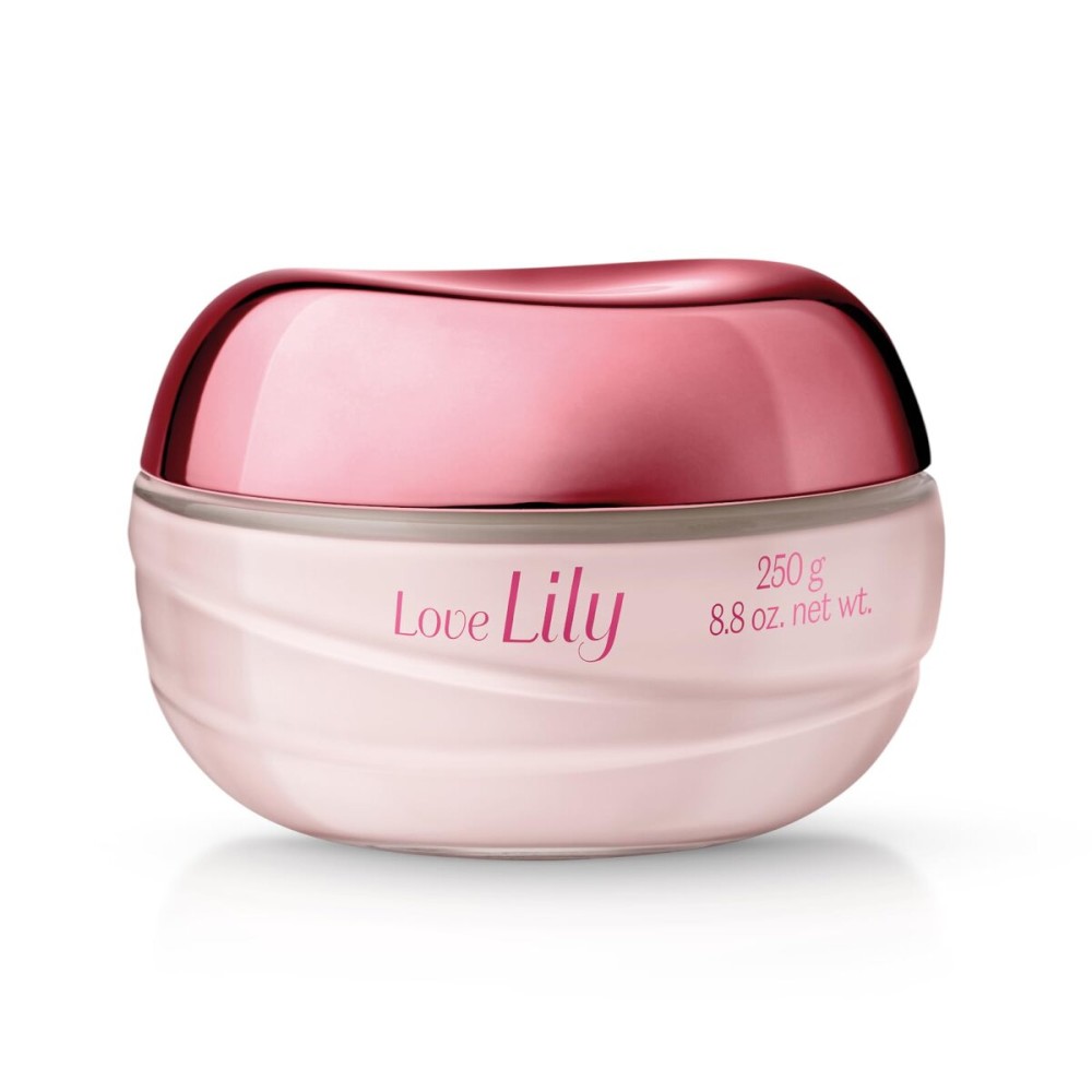 O BOTICARIO Love Lily Satin Hydrating Body Cream, 24 Hour Fragranced Body Butter for Dry Skin, 8.8 Ounce