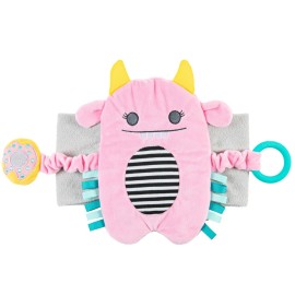 Dr. Brown\'s Gripebelt Heated Belly Band, Soothe Baby\'s Tummy with Gentle Warmth and Compression, Monster, 3m+, Pink