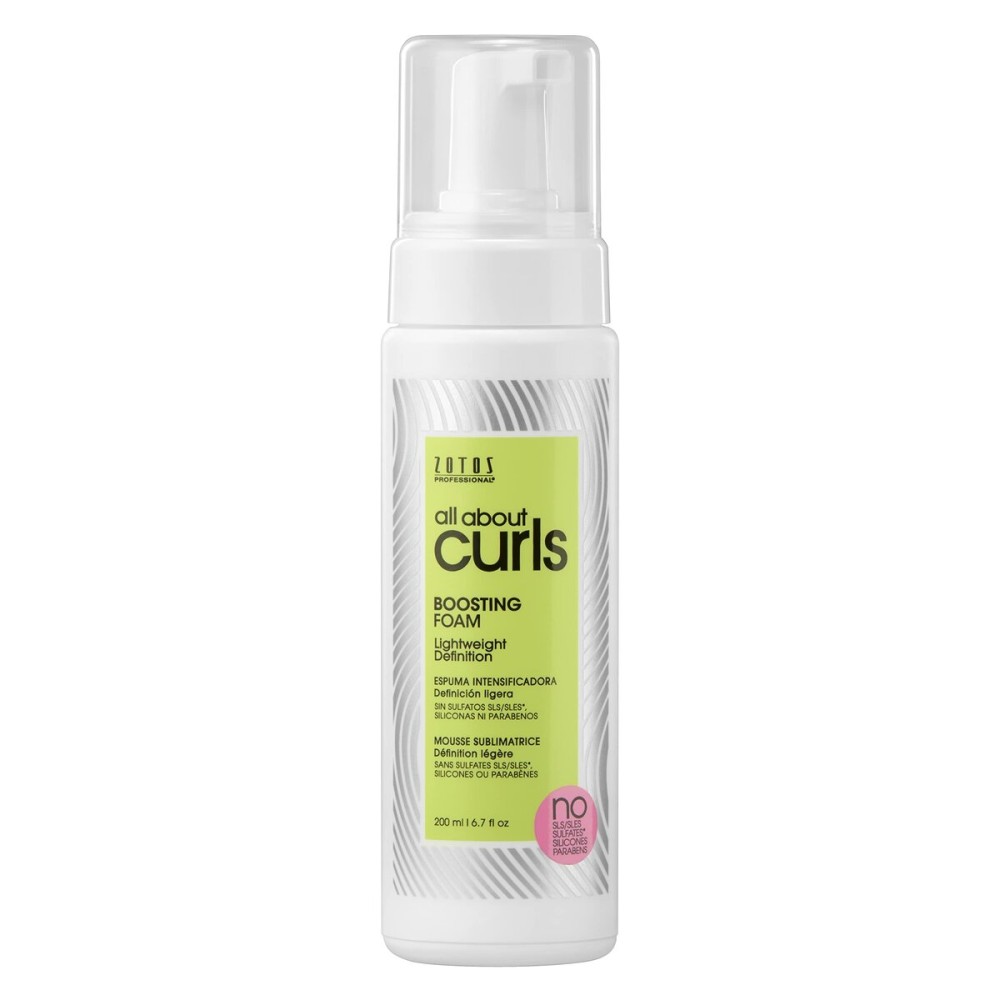 All About Curls Boosting Foam | Lightweight Definition Hold | Curly Hair Products | Volumizing Extra Fullness & Body | All Curly Hair Types | Vegan & Cruelty Free | Sulfate Free | 6.7 Fl Oz