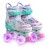 SULIFEEL Rainbow Unicorn 4 Size Adjustable Roller Skates for Girls Boys for Kids Ages 3-5 5-8 6-12 Children Skates Indoor Outdoor