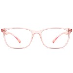 ANRRI Blue Light Blocking Computer Glasses Women Anti Eyestrain UV Filter Lens Lightweight Pink Frame Eyeglasses (Clear Pink)