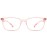 ANRRI Blue Light Blocking Computer Glasses Women Anti Eyestrain UV Filter Lens Lightweight Pink Frame Eyeglasses (Clear Pink)