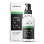 YEOUTH Glycolic Acid Peel for Face, At Home Chemical Exfoliator AHA 30% Glycolic Acid Face Peel with Retinol, Designed to Refresh and Smooth the Appearance of Skin 2oz
