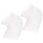 PISIQI Compression Collision Avoidance Knee Sleeve, 2 Sleeves, White, S