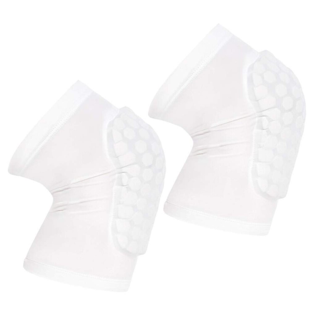 PISIQI Compression Collision Avoidance Knee Sleeve, 2 Sleeves, White, M
