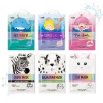 Epielle Character Face Mask Wave & Wild 6 Pack, Fun & Effective Korean Skin Care, Spa Party Favors, Stocking Stuffers, Birthday Gifts for Women, Self Care Gifts