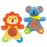 teytoy My First Baby Teething Toy, 2pcs Soft Crinkle Cloth Baby Toys for Toddler, Infants and Kids Perfect for Baby Shower(Lion and Koala)