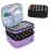LUXJA Essential Oil Carrying Case - Holds 30 Bottles (5ml-30ml, Also Fits for Roller Bottles), Double-Layer Organizer for Essential Oil and Accessories, Lavender (Bag Only)