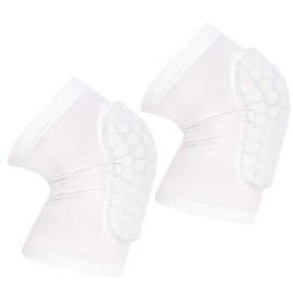 PISIQI Compression Collision Avoidance Knee Sleeve, 4 Sleeves, White, XL